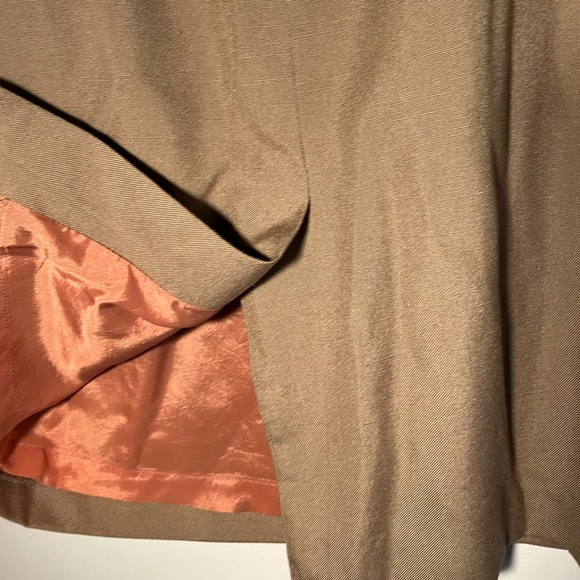 MIDI BEIGE OFFICE SKIRT - Picture 2 of 5
